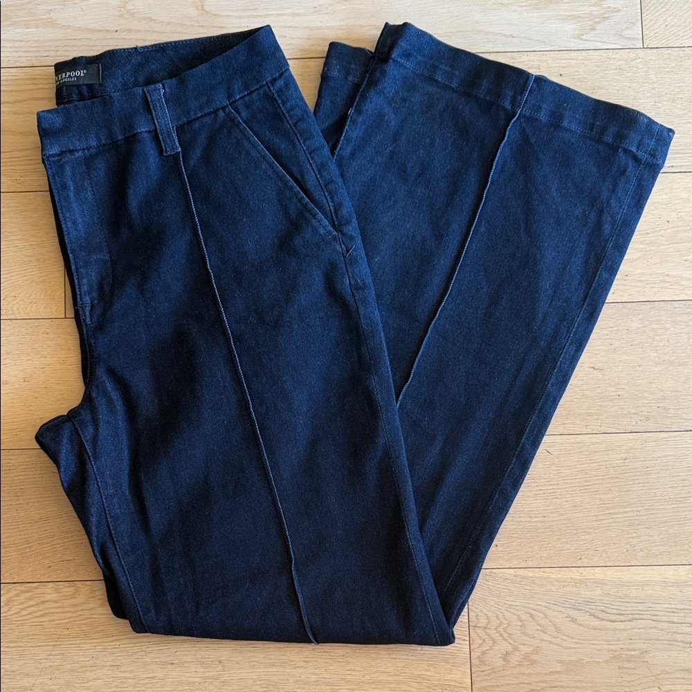 Liverpool Women's Dark Blue Wide Leg Jeans Trousers